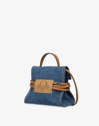 Moschino Tie Me bag in denim