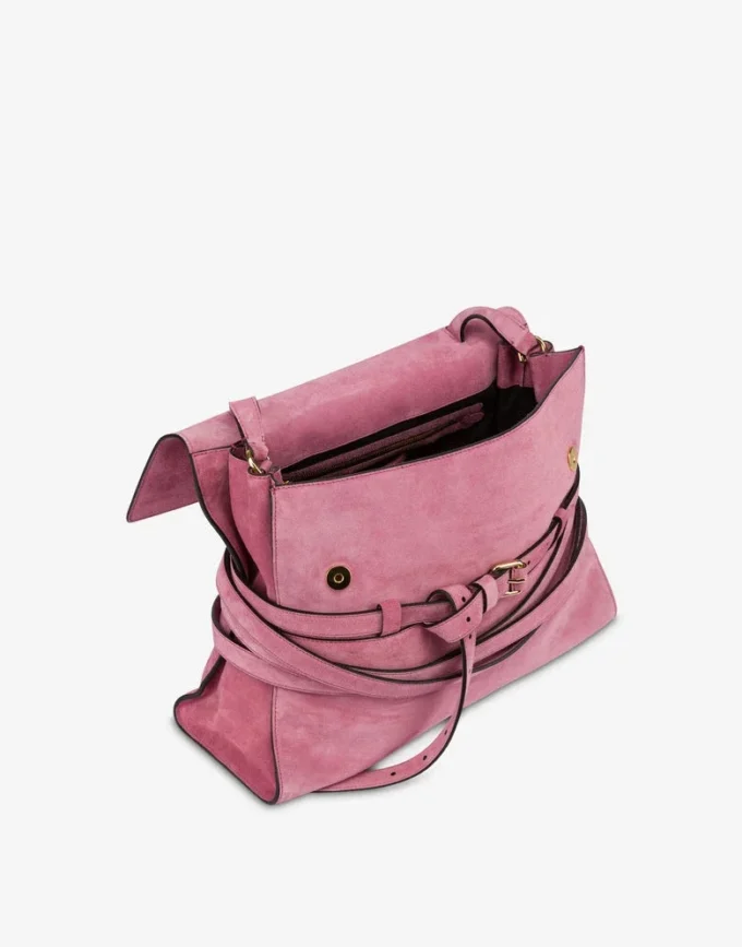 Moschino Tie Me bag in suede Medium Moschino Tie Me bag in suede Medium