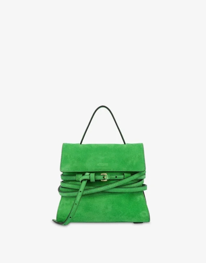 Moschino Tie Me bag in suede Small Moschino Tie Me bag in suede Small