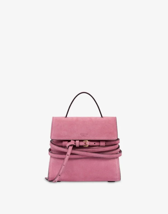 Moschino Tie Me bag in suede Small Moschino Tie Me bag in suede Small