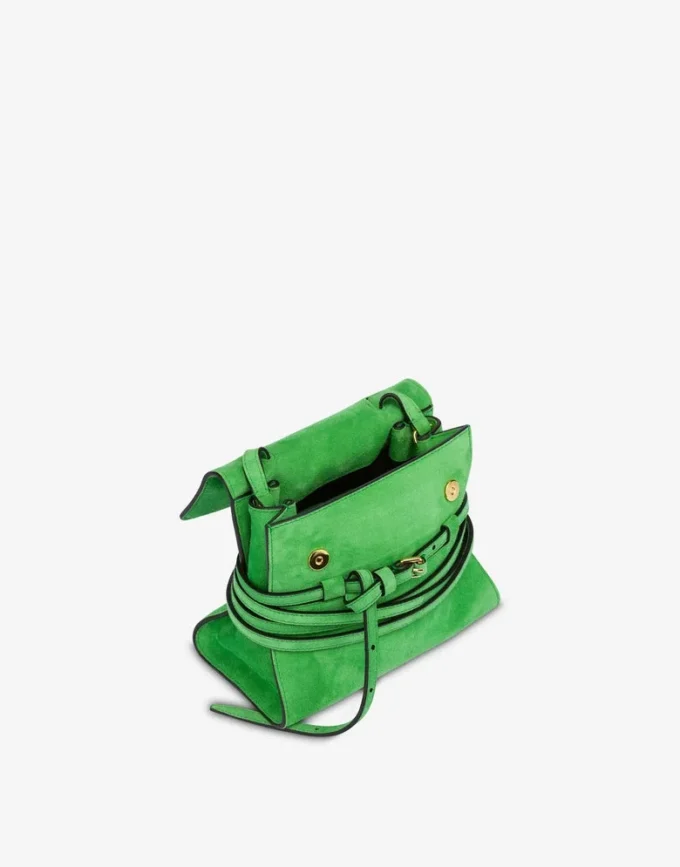 Moschino Tie Me bag in suede Small Moschino Tie Me bag in suede Small