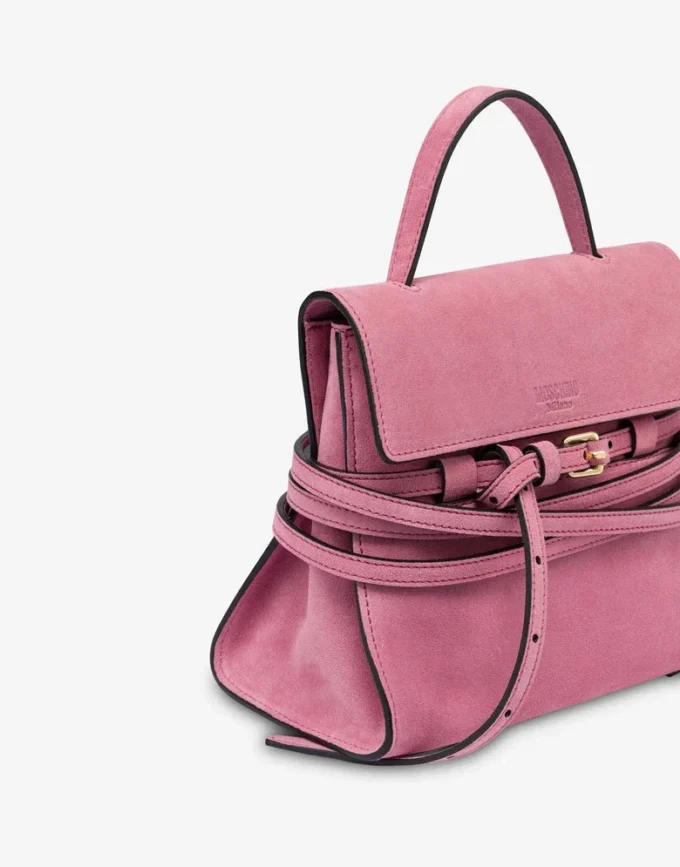 Moschino Tie Me bag in suede Small Moschino Tie Me bag in suede Small