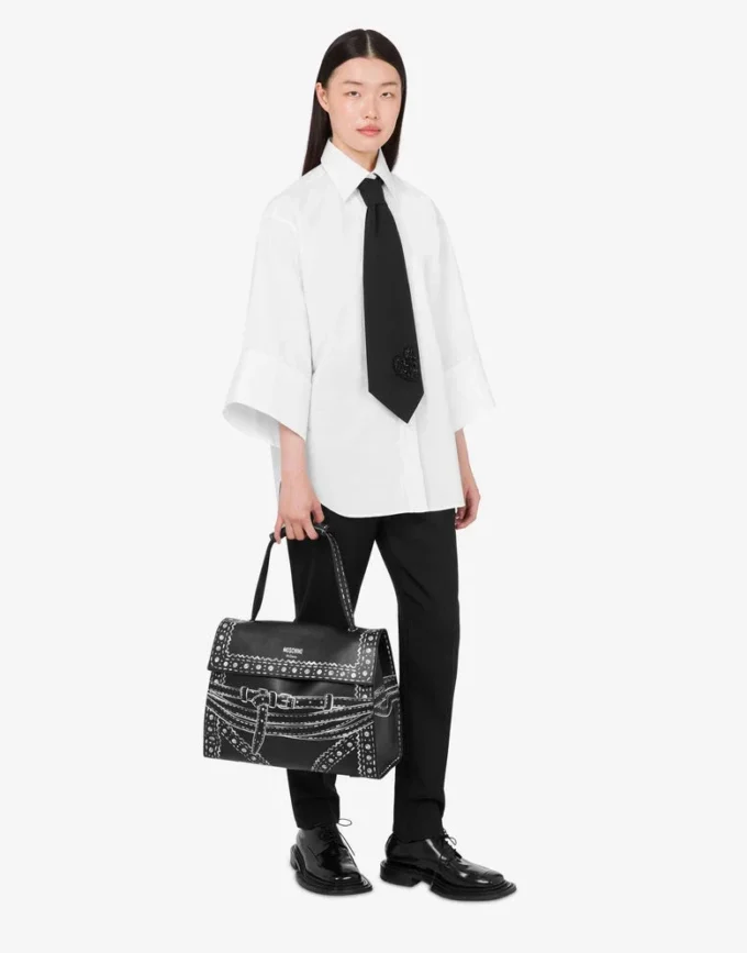 Moschino Tie Me Medium Hand Bag Moschino Tie Me Medium Hand Bag