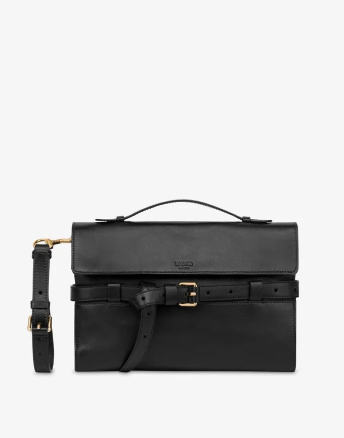 Moschino Tie Me Nappa Clutch