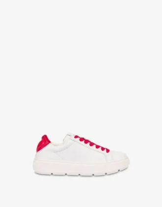 Nappa leather and lambskin sneakers