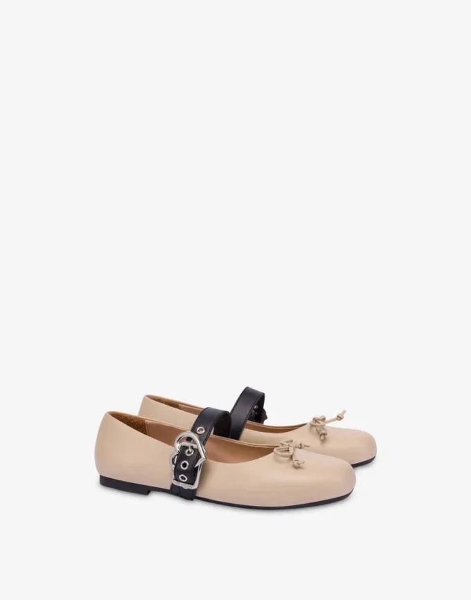 Nappa leather ballet flats