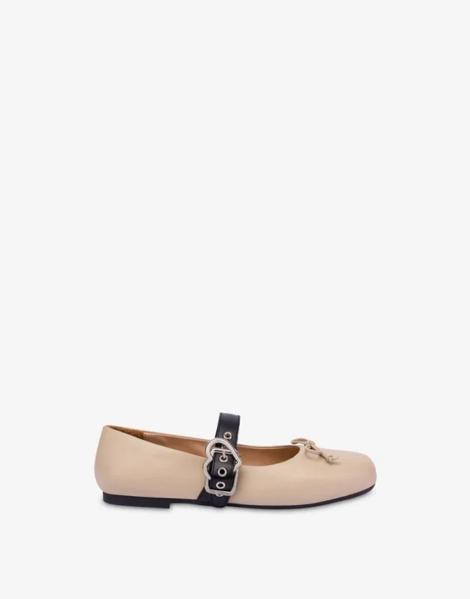 Nappa leather ballet flats