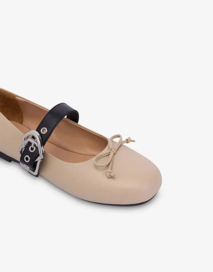 Nappa leather ballet flats
