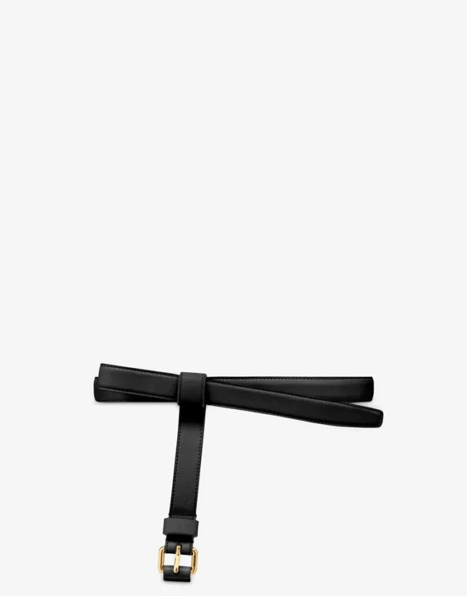 Nappa leather belt