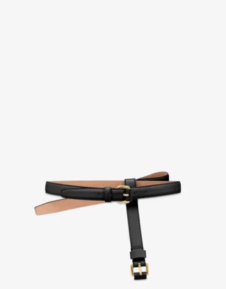 Nappa leather belt
