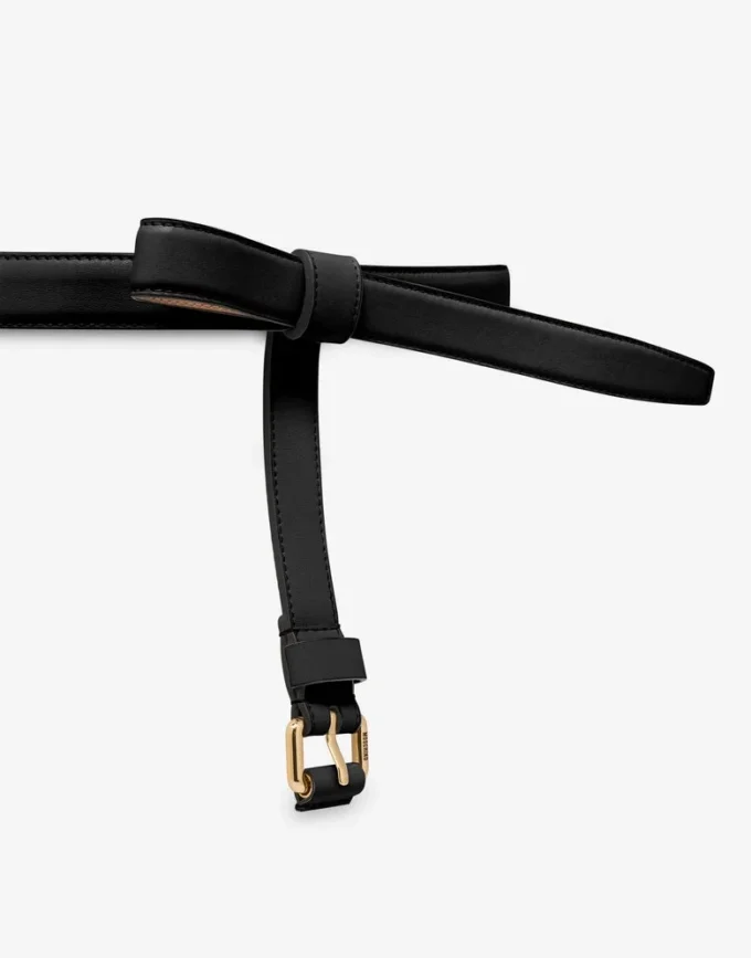 Nappa leather belt