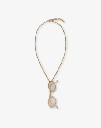 Necklace with Glasses Pendant