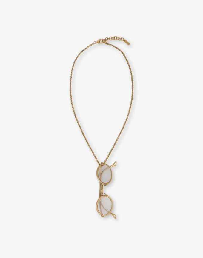 Necklace with Glasses Pendant