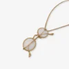 Necklace with Glasses Pendant