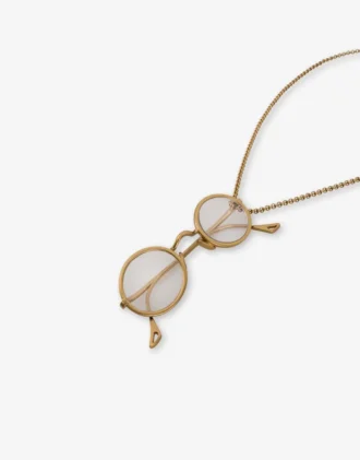 Necklace with Glasses Pendant