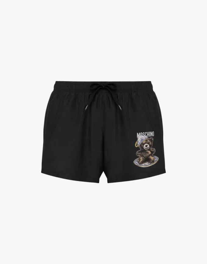 Nylon beach boxer shorts Moschino Teddy Bear