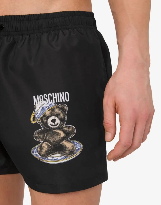 Nylon beach boxer shorts Moschino Teddy Bear