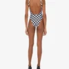 One-piece swimsuit Clouds and Check
