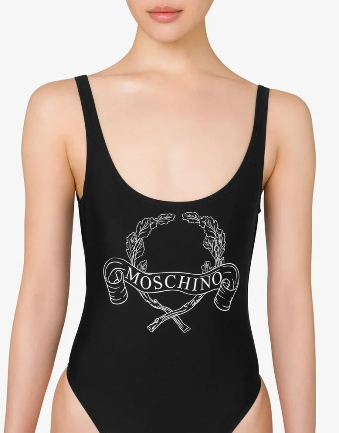 One-Piece Swimsuit Laurel Crown Logo