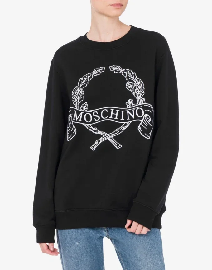 Organic Cotton Hoodie Laurel Crown Logo