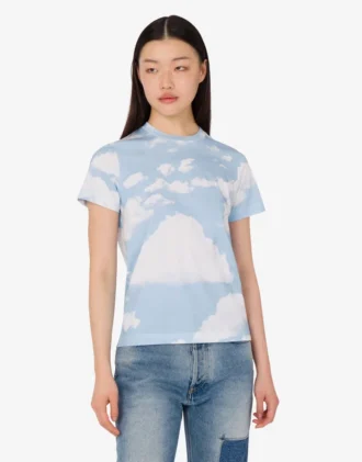 Organic cotton jersey T-shirt Archive Clouds