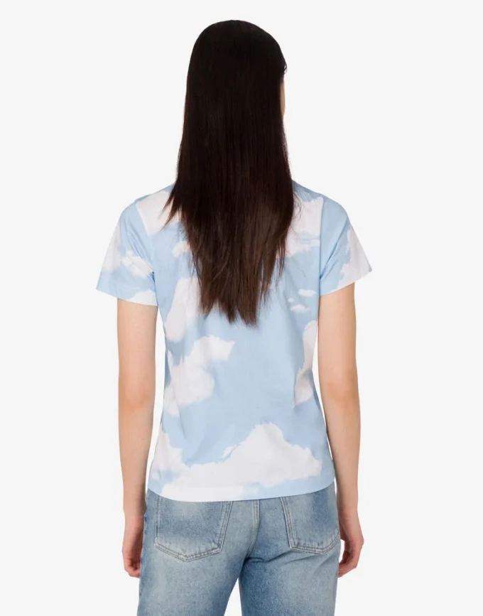 Organic cotton jersey T-shirt Archive Clouds