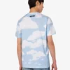 Organic cotton jersey T-shirt Archive Clouds