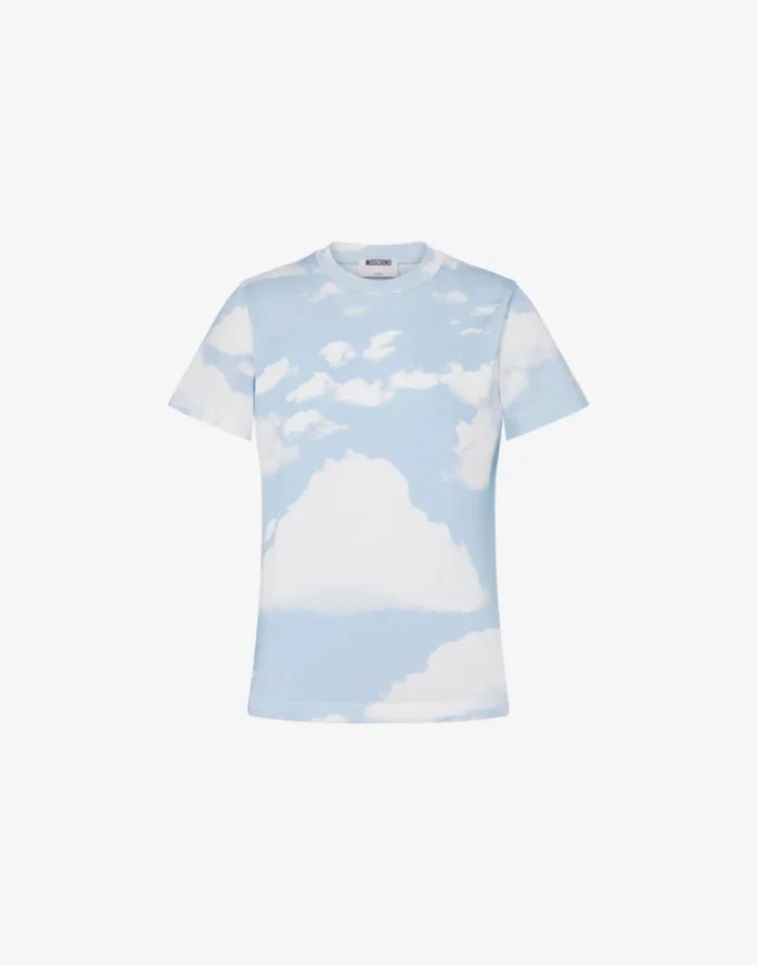 Organic cotton jersey T-shirt Archive Clouds