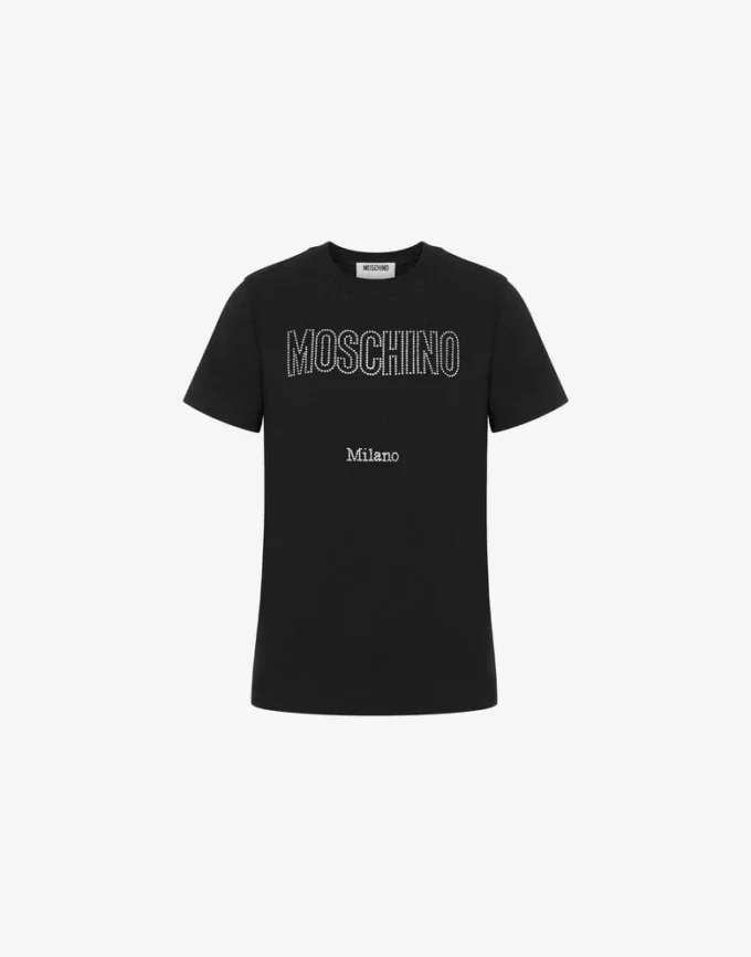 Organic cotton jersey T-shirt decorated