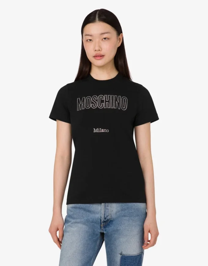 Organic cotton jersey T-shirt decorated
