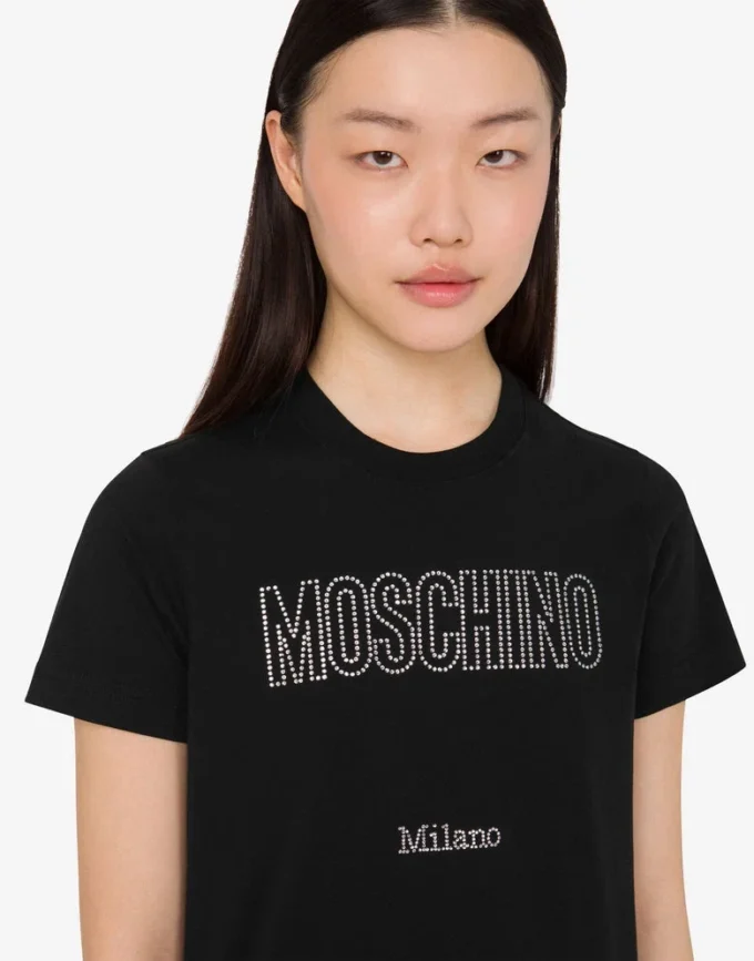 Organic cotton jersey T-shirt decorated