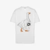 Organic cotton jersey T-shirt Goose