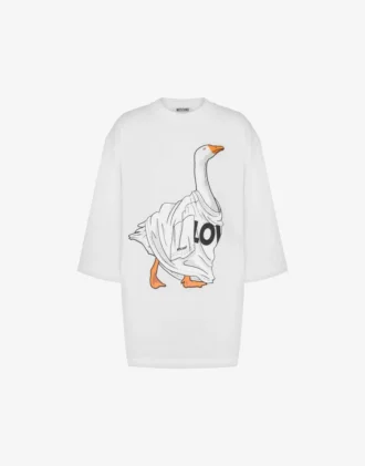 Organic cotton jersey T-shirt Goose