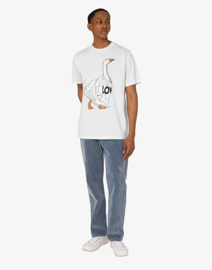 Organic cotton jersey T-shirt Goose