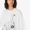 Organic cotton jersey T-shirt Goose