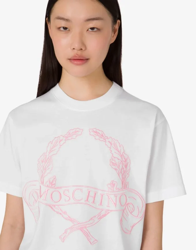 Organic cotton jersey T-shirt Laurel Crown