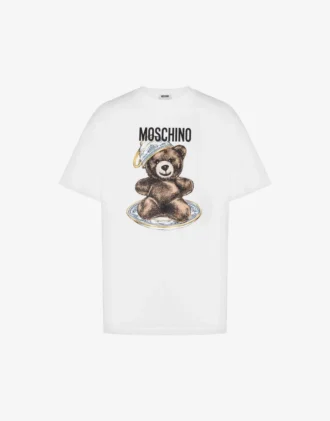 Organic cotton jersey T-shirt Moschino Teddy Bear