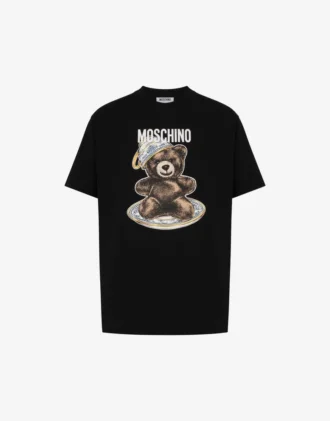 Organic cotton jersey T-shirt Moschino Teddy Bear