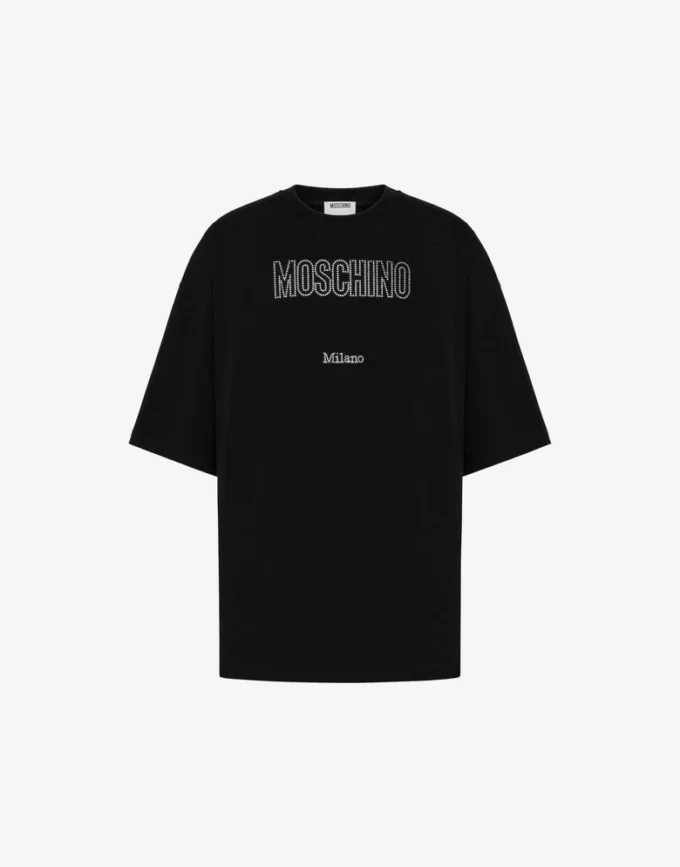 Organic jersey T-shirt decorated