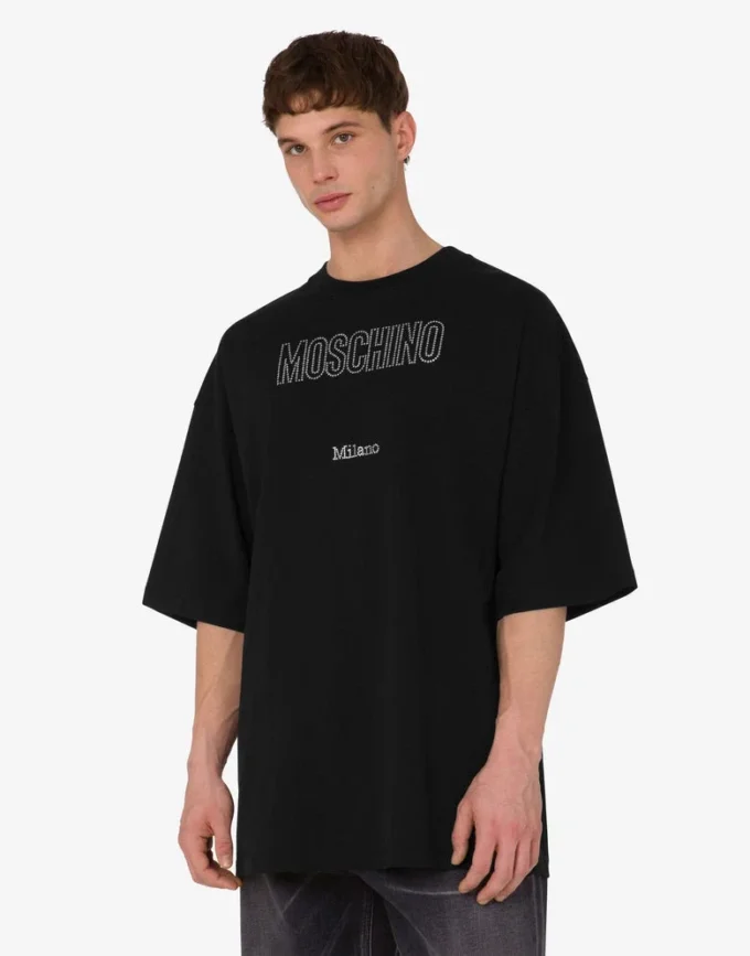 Organic jersey T-shirt decorated