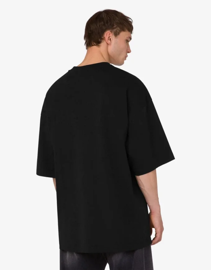 Organic jersey T-shirt decorated