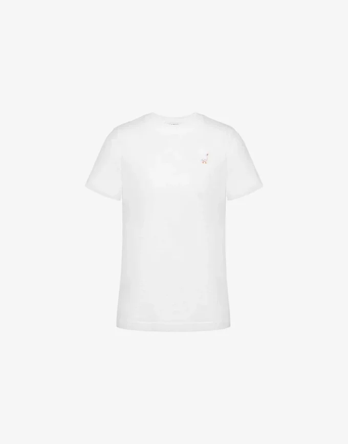 Organic Jersey T-shirt Goose Embroidery