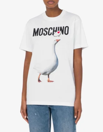 Organic Jersey T-shirt Goose Print