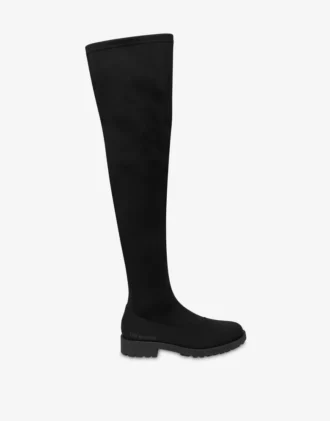 Over-the-knee boots in lycra