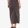 Overdyed cotton canvas skirt