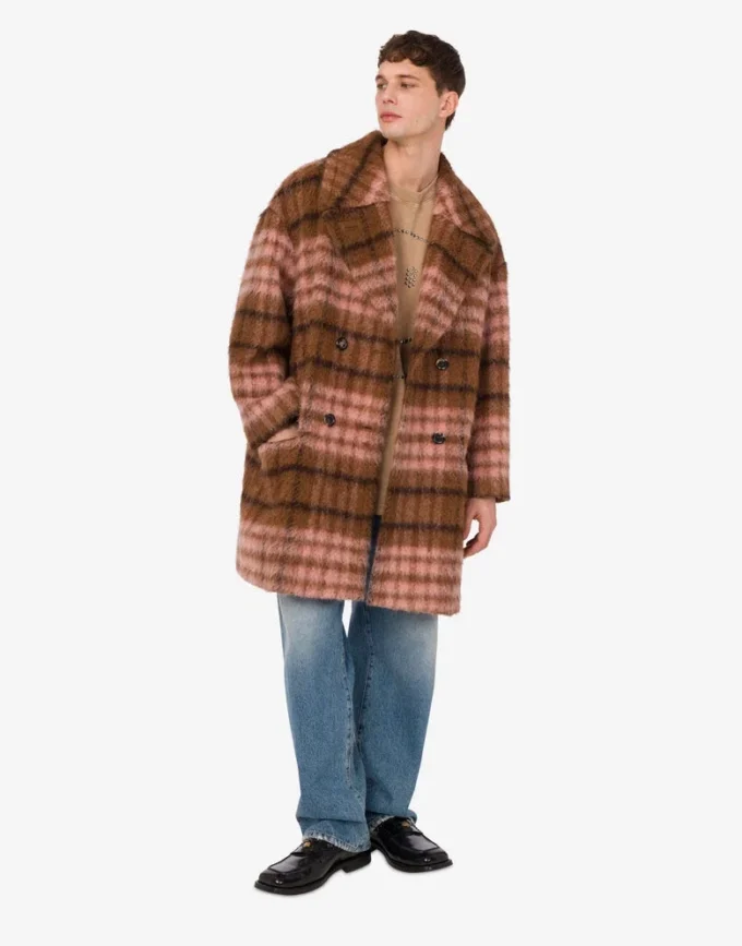 Oversized coat in soft fabric Oversized coat in soft fabric