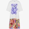 Oversized cotton dress Moschino Teddy Bear