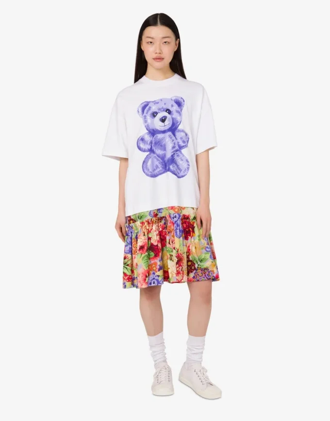 Oversized cotton dress Moschino Teddy Bear