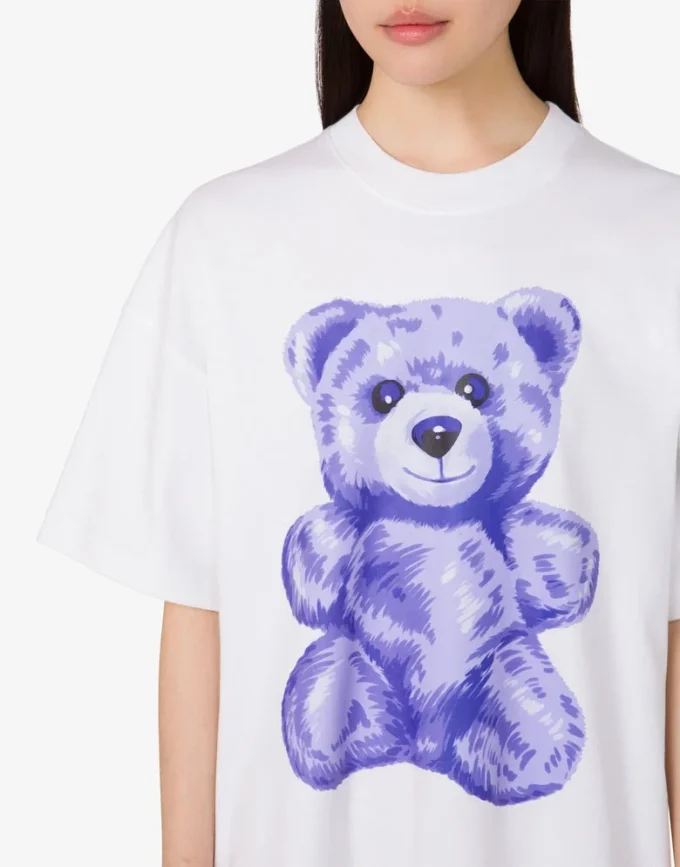 Oversized cotton dress Moschino Teddy Bear