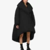Oversized down jacket in technical fabric